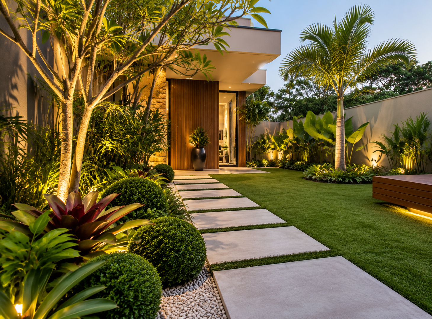 Projeto de jardim moderno